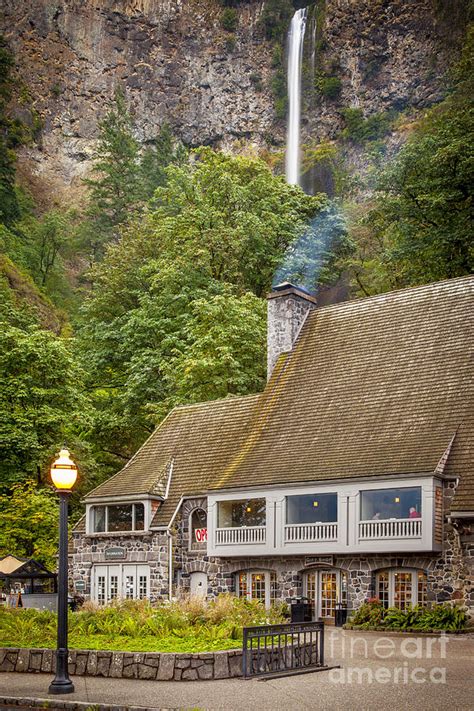 Multnomah Falls Lodge Photograph by Brian Jannsen | Fine Art America