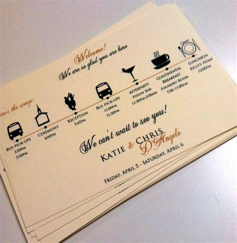 Wedding Itinerary Cards Wedding Timeline Weddings by JaxDesigns27 | Wedding day itinerary ...