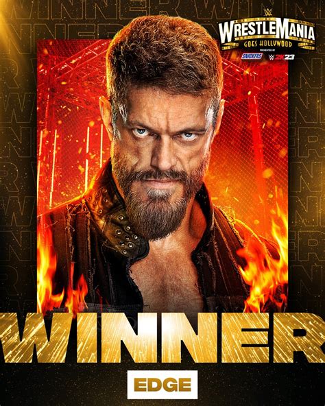 Wwe On Twitter A Definitive Wrestlemania Victory For Edgeratedr