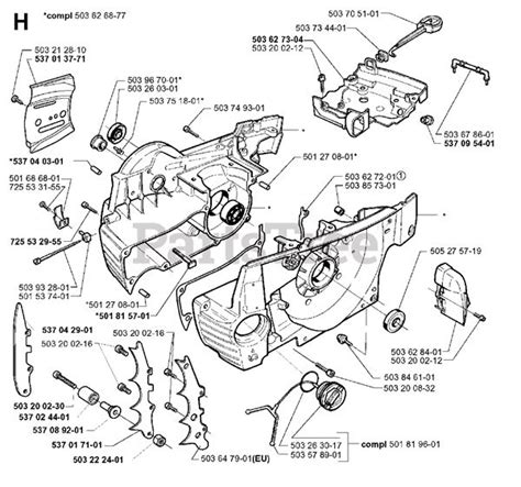 Jonsered Chainsaw Parts Diagram