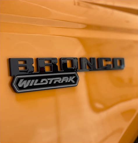 Metal Bronco Badge With Wildtrak Attached Bronco6G 2021 Ford