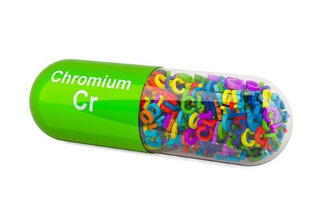 Premium Photo | Chromium cr dietary supplement 3d rendering