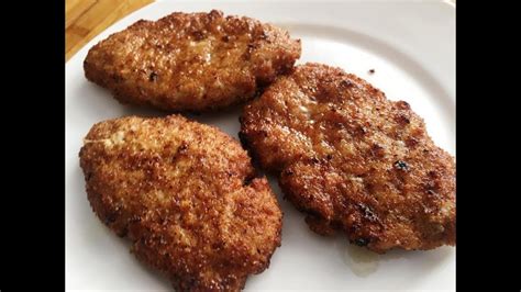 Quick Recipe For Breaded Meat Patty Youtube