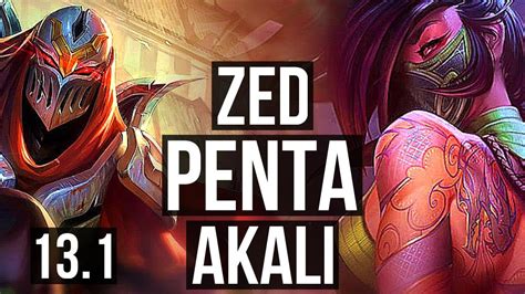 Zed Vs Akali Mid Penta 700 Games 1 2m Mastery Dominating Kr