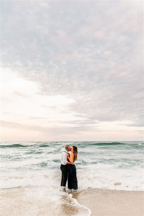 Coquina Beach Nags Head Engagement Outer Banks North Carolina