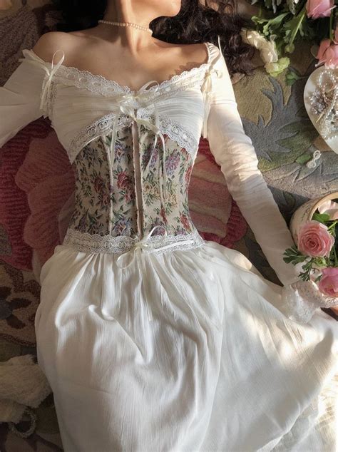 Tapestry Underbust Corset Dress Cottagecorethings Fairytale Dress