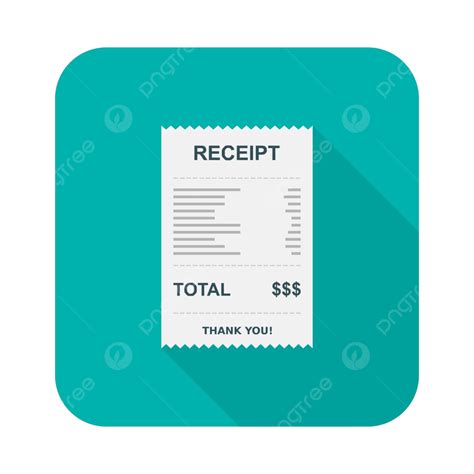 Icon Of Isolated Receipt Paper Bill Check Invoice And Cash Receipt