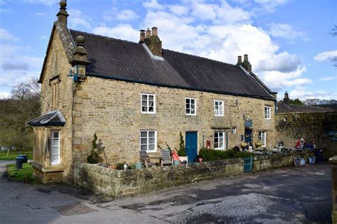 Derbyshire Stone House On The Chatsworth Estate Edensor Derbyshire