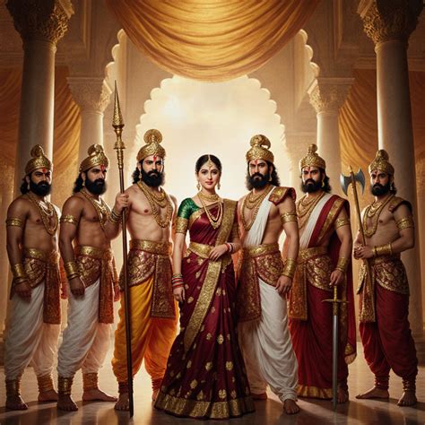 total 6 mens and 1 women create a realistic mythological painting