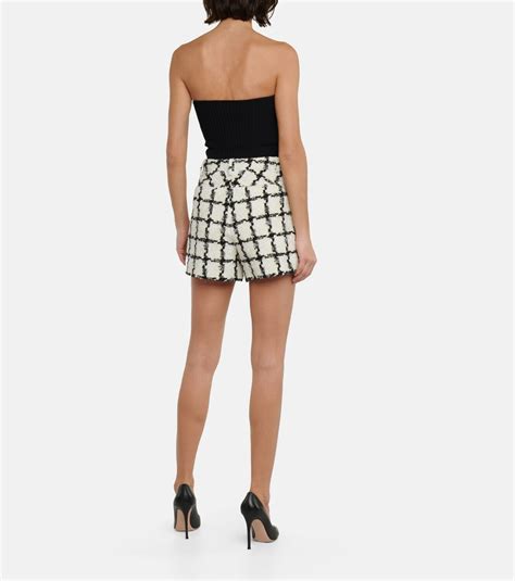 Diane von Furstenberg - Gramercy high-rise bouclé shorts Diane von ...