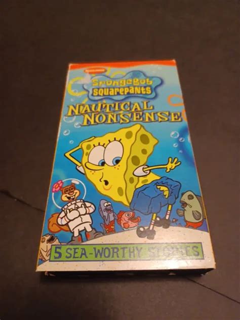 Spongebob Squarepants Nautical Nonsense Vhs 2002 Nickelodeon £792 Picclick Uk