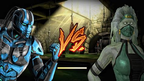 Mortal Kombat 9 Cyber Sub Zero VS Khameleon MKA YouTube