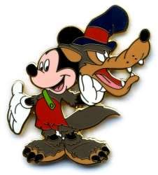 Mickey Dressed as the Big Bad Wolf - Tombstone Set | Pin & Pop