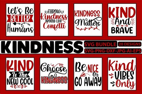 Kindness Svg Bundle Bundle · Creative Fabrica