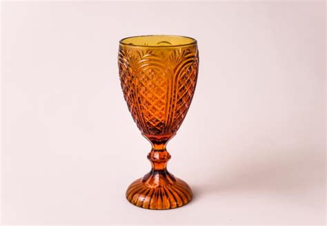 Carousel Amber Goblet Oz Wallace Events