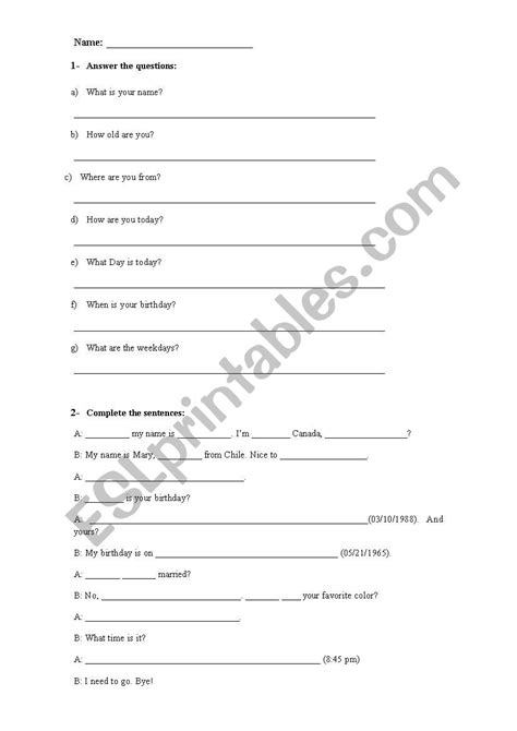 Test Verb To Be And Wh Questions Esl Worksheet By Dani Araujo