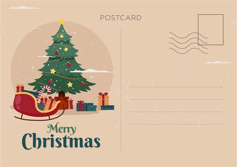 Blank Christmas Postcards - 10 Free PDF Printables | Printablee