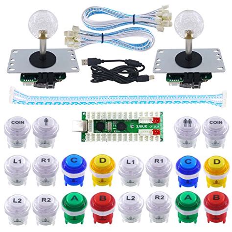 Buy SJ JX 2 Player Arcade Game LED DIY Kit LED Button Zero Delay USB