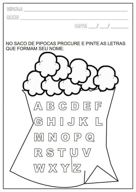 60ATIVIDADES NOMESpara Educação Infantil Atividades festa