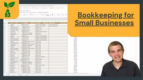 Simple Bookkeeping Small Business Accounting Google Sheet YouTube