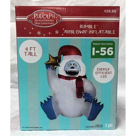 Holiday Time Inflatable Abominable Snowman, 4' - Walmart.com - Walmart.com