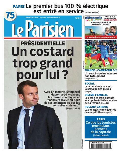 Le Parisien Journal De Paris Du Mardi 31 Mai 2016 Télécharger Des