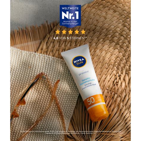 Nivea Sun Zonnebrandcr Me Gezicht Sensitive Spf Ml Duitse