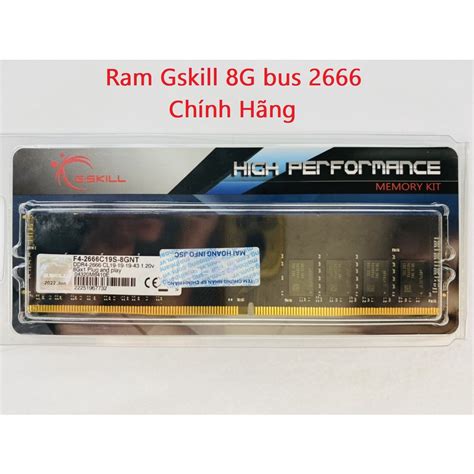 Ram Gskill Aegis 8gb 16gb Ddr4 Bus 2666 Bảo Hành Hãng 36 Tháng Shopee