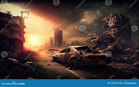 Apocalyptic Landscape Humanity S Struggle In Eerily Realistic