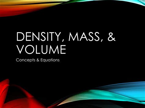 Ppt Mass Volume And Density Powerpoint Presentation Free Download 125