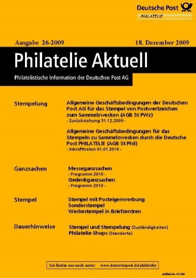 Stempel Deutsche Post Philatelie