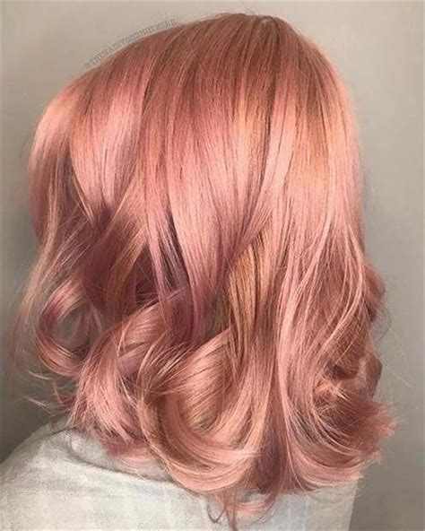 50 Pretty And Stunning Rose Gold Hair Color And Hairstyles For Your