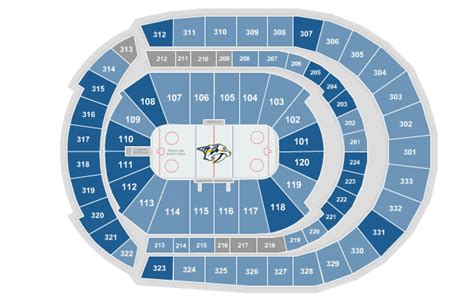 Nashville Predators Stadium Seating Chart - Stadium Seating Chart