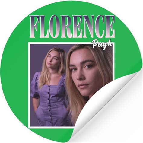 Florence Pugh Vintage Homage Stickersflorence Pugh Stickers Sold By