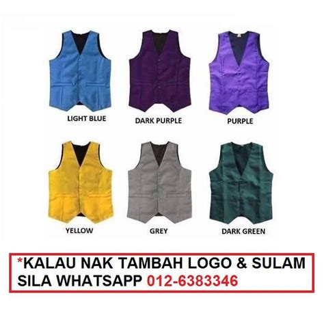 Vest Pengawas Harga Borong Ready Stock Vest Sekolah Jenama