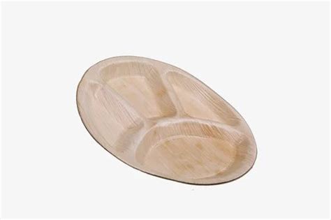 Inch Areca Leaf Compartment Round Plate At Rs Piece Pakku