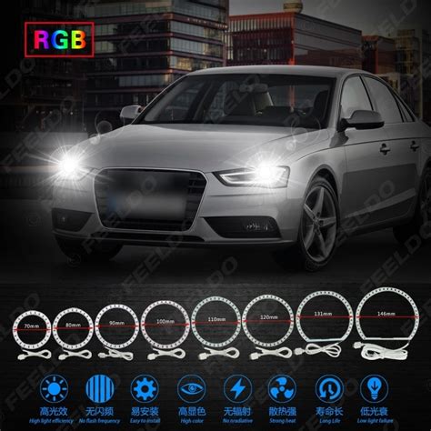 Feeldo Car Accessories Official Store Set Car Smd Led Rgb Flash