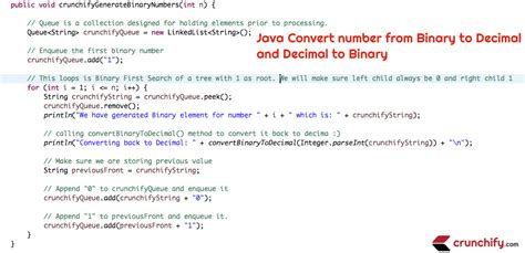 In Java How To Convert Number From Binary To Decimal And Decimal To