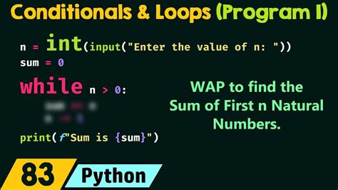 Conditionals And Loops Program 1 YouTube