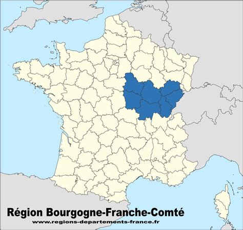 R Gion Bourgogne France Comt Localisation Et D Partements