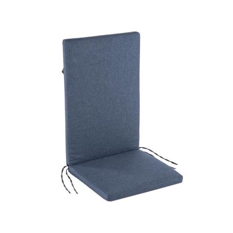 Coussin de chaise de jardin inclinable Oléfine couleur bleue Format