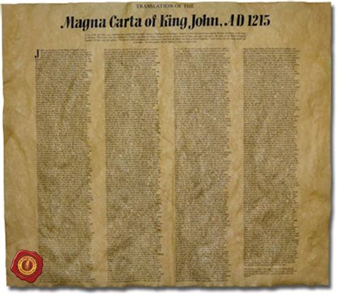 Amazon De Magna Charta Der King John 1215 40 6 X 35 6 Cm Englisch