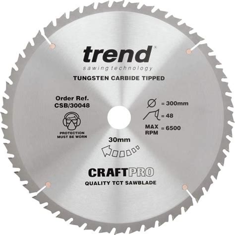 Lame De Scie Circulaire Tct Craftpro Trend Diam Tre Mm