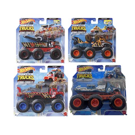 Mattel 風火輪大腳車 怪獸六腳車系列 原箱4入 Hot Wheels 風火輪 正版 美泰兒 蝦皮購物