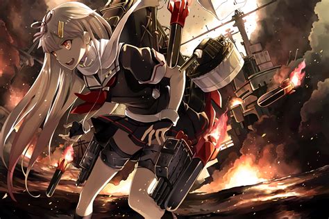 艦隊これくしょん 艦これ 夕立 Kantai Collection Yuudachi 459 A アニメ壁紙 2015