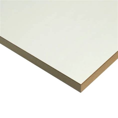 Mdf Melamine Mm Blanc X Cm Px Gede Bois