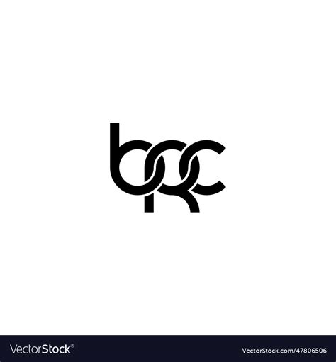 Letters brc monogram logo designletters brc Vector Image