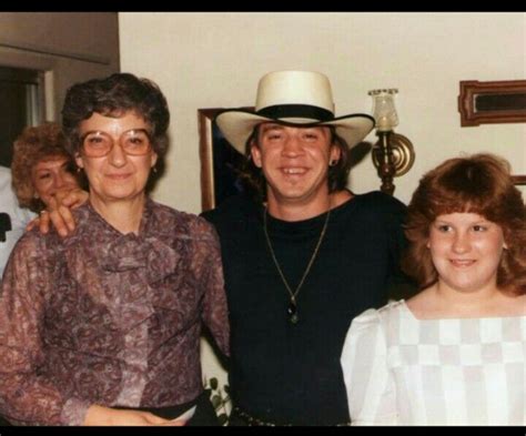 Stevie Ray Vaughan And His Mom Martha Cook Vaughan And Girl