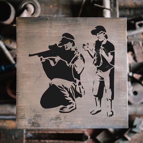 Sniper Banksy Stencils - Stencil Revolution