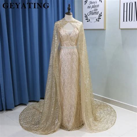 Aliexpress Buy Glitter Sequin Gold Mermaid Long Arabic Evening